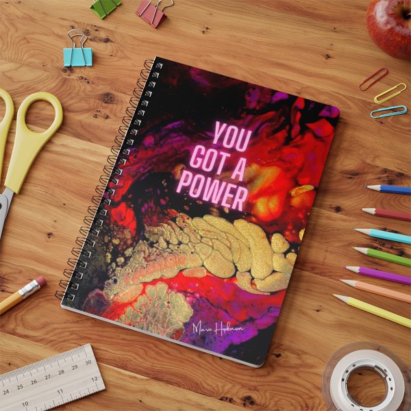 You Got a Power - Wirobound Softcover Notebook, A5 - Image 6